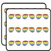 18 Pcs Cool Rainbow Lens Aviator Sunglasses 2" Stickers Decals Laptop Notebook Phone Waterproof Vinyl Trendy view 1