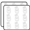 18 Pcs Adorable Light Gray Hammy Hamster 2" Stickers Decals Laptop Notebook Phone Waterproof Vinyl Trendy view 1