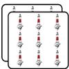 18 Pcs Cool Simple Red Gray Light House Cartoon 2" Stickers Decals Laptop Notebook Phone Waterproof Vinyl Trendy view 1