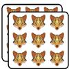 18 Pcs Beautiful Golden Ombre Wilderness Floral Fox Cartoon 2" Stickers Decals Laptop Notebook Phone Waterproof Vinyl Trendy view 1