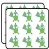 18 Pcs Cute Simple Green Blue Silly Fish Cartoon 2" Stickers Decals Laptop Notebook Phone Waterproof Vinyl Trendy view 1