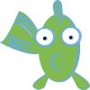 18 Pcs Cute Simple Green Blue Silly Fish Cartoon 2" Stickers Decals Laptop Notebook Phone Waterproof Vinyl Trendy view 2
