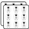 18 Pcs Cute Simple Heart Eyes King Cartoon Icon 2" Stickers Decals Laptop Notebook Phone Waterproof Vinyl Trendy view 1