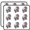 18 Pcs Strong Asian Tiger on Mountian 2" Stickers Decals Laptop Notebook Phone Waterproof Vinyl Trendy view 1