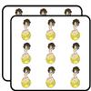 18 Pcs Cute Retro Afro Beach Babe on Ball Cartoon - Brunette 2" Stickers Decals Laptop Notebook Phone Waterproof Vinyl Trendy view 1