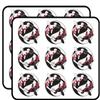 18 Pcs Pretty Black and White Pink Koi Fish Yin Yang Sign Symbol Icon 2" Stickers Decals Laptop Notebook Phone Waterproof Vinyl Trendy view 1