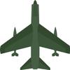 18 Pcs Cool Simple Fighter Military Plane Jet - Forest Green 2" Stickers Decals Laptop Notebook Phone Waterproof Vinyl Trendy view 2