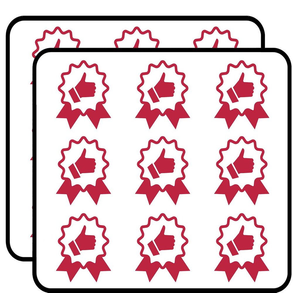 18 Pcs Cool Thumbs Up Recommendation Cartoon Icon 2" Stickers Decals Laptop Notebook Phone Waterproof Vinyl Trendy