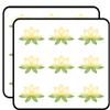 18 Pcs Pretty Dainty Floating Water Lily Lotus Cartoon Flower 2" Stickers Decals Laptop Notebook Phone Waterproof Vinyl Trendy view 1
