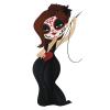 18 Pcs Sexy Dia de Los Muertos Girl in Black Dress 2" Stickers Decals Laptop Notebook Phone Waterproof Vinyl Trendy view 2
