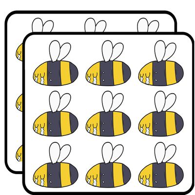 18 Pcs Cute Sad Crying Bumble Bee Cartoon 2" Stickers Decals Laptop Notebook Phone Waterproof Vinyl Trendy