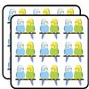 18 Pcs Cute Sweet Parakeet Bird Couple Friends Cartoon 2" Stickers Decals Laptop Notebook Phone Waterproof Vinyl Trendy view 1