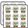 18 Pcs Mystical Dragon Inside Snow-Globe Light Dark Blue Green Yellow Brown Gold RED Grey Black White 2" Stickers Decals Laptop Notebook Phone Waterproof Vinyl Trendy view 1
