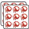 18 Pcs Cute Traditional Vintage Santa with Giant Gift Sack Cartoon 2" Stickers Decals Laptop Notebook Phone Waterproof Vinyl Trendy view 1