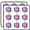 18 Pcs Galaxy Watercolor Paint Mandala Flower Silhouette with Ohm Symbol 2" Stickers Decals Laptop Notebook Phone Waterproof Vinyl Trendy view 1
