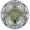 18 Pcs Green Ombre Tortoise Turtle on Tribal Print Icon 2" Stickers Decals Laptop Notebook Phone Waterproof Vinyl Trendy view 2