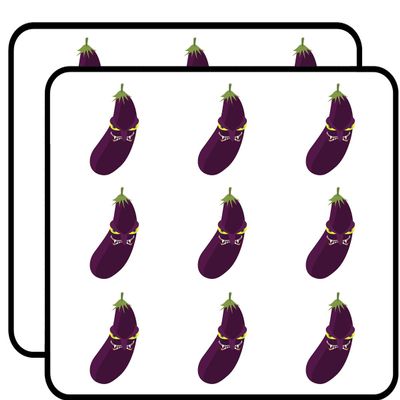 18 Pcs Creepy Scary Evil Halloween Eggplant Cartoon 2" Stickers Decals Laptop Notebook Phone Waterproof Vinyl Trendy