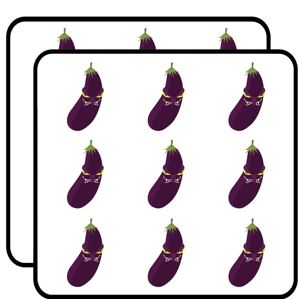 18 Pcs Creepy Scary Evil Halloween Eggplant Cartoon 2" Stickers Decals Laptop Notebook Phone Waterproof Vinyl Trendy