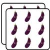 18 Pcs Creepy Scary Evil Halloween Eggplant Cartoon 2" Stickers Decals Laptop Notebook Phone Waterproof Vinyl Trendy view 1
