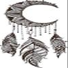 18 Pcs Dainty Brown Henna Flower Moon Dream Catcher Drawing 2" Stickers Decals Laptop Notebook Phone Waterproof Vinyl Trendy view 2