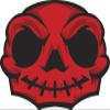 18 Pcs Creepy Red Skull Cartoon Icon 2" Stickers Decals Laptop Notebook Phone Waterproof Vinyl Trendy view 2