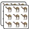 18 Pcs Detailed Colorful Floral Camel Black Purple Pink RED Green Blue Orange Yellow Grey 2" Stickers Decals Laptop Notebook Phone Waterproof Vinyl Trendy view 1