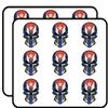 18 Pcs Angry Skull Icon - Cuban Flag 2" Stickers Decals Laptop Notebook Phone Waterproof Vinyl Trendy view 1