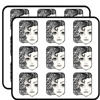 18 Pcs Cute Innocent Anime Little Girl Art Cartoon Icon #3 2" Stickers Decals Laptop Notebook Phone Waterproof Vinyl Trendy