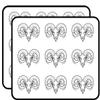 18 Pcs Black and White Majestic Strong Animal Drawing 2" Stickers Decals Laptop Notebook Phone Waterproof Vinyl Trendy view 1