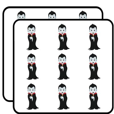 18 Pcs Happy Cute Halloween Teen Kid Vampire Cartoon 2" Stickers Decals Laptop Notebook Phone Waterproof Vinyl Trendy