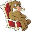 18 Pcs Cute Puppy Dog on Bones Throne Cartoon 2" Stickers Decals Laptop Notebook Phone Waterproof Vinyl Trendy view 2