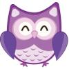 18 Pcs OWL Happy Light Dark Purple Black White 2" Stickers Decals Laptop Notebook Phone Waterproof Vinyl Trendy view 2