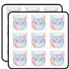 18 Pcs Divine Designs Beautiful Rainbow Ombre Henna Pattern Owl Drawing 2" Stickers Decals Laptop Notebook Phone Waterproof Vinyl Trendy view 1