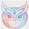 18 Pcs Divine Designs Beautiful Rainbow Ombre Henna Pattern Owl Drawing 2" Stickers Decals Laptop Notebook Phone Waterproof Vinyl Trendy view 2