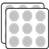 18 Pcs Black and White Mandala Flower #7 2" Stickers Decals Laptop Notebook Phone Waterproof Vinyl Trendy view 1