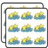 18 Pcs Cute Sea Starfish Ocean Waves Cartoon 2" Stickers Decals Laptop Notebook Phone Waterproof Vinyl Trendy view 1