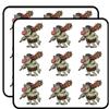 18 Pcs Creepy Ugly Troll with Spiked Club Cartoon 2" Stickers Decals Laptop Notebook Phone Waterproof Vinyl Trendy view 1