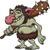 18 Pcs Creepy Ugly Troll with Spiked Club Cartoon 2" Stickers Decals Laptop Notebook Phone Waterproof Vinyl Trendy view 2