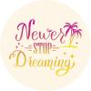 18 Pcs Cute Pink Yellow Ombre Never Stop Dreaming Calligraphy Icon 2" Stickers Decals Laptop Notebook Phone Waterproof Vinyl Trendy view 2