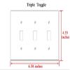 Switch Plate Triple Toggle - Bonsai D szgalagonya V ragz Bonsai Pink Flowers view 2