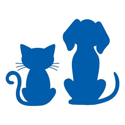 NBFU Dog And Cat Lover Animal (Azure Blue) (Set Of 2) Premium Waterproof Vinyl Decal Stickers For Laptop Phone Accessory Helmet Car Window Bumper Mug Tuber Cup Door Wall Decoration