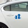 NBFU Dog And Cat Lover Animal (Azure Blue) (Set Of 2) Premium Waterproof Vinyl Decal Stickers For Laptop Phone Accessory Helmet Car Window Bumper Mug Tuber Cup Door Wall Decoration view 2