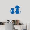 NBFU Dog And Cat Lover Animal (Azure Blue) (Set Of 2) Premium Waterproof Vinyl Decal Stickers For Laptop Phone Accessory Helmet Car Window Bumper Mug Tuber Cup Door Wall Decoration view 4