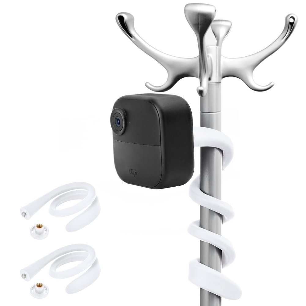 ALERTCAM 2Pack Flexible Twist Mount for Blink Outdoor 2K+ / Outdoor 4 (4th Gen) / (3rd Gen) Blink XT / XT2 / Mini, Perfect for Home Security Camera System - White