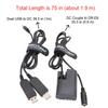 Alvins Cables DR E6 DC Coupler Dummy Battery to Dual USB Power Adapter Cable LP E6 Replacement for Canon EOS 5DS R 5D Mark II 5D Mark III 5D Mark  6D 60D 60Da 7D Mark II 70D 80D Fully Decoded view 2