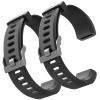 ZURURU Veryfitpro ID115Plus HR Replacement Bands for Veryfit Pro ID115Plus HR Fitness Tracker Smart Watch (Black+Black) view 1