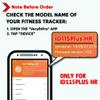 ZURURU Veryfitpro ID115Plus HR Replacement Bands for Veryfit Pro ID115Plus HR Fitness Tracker Smart Watch (Black+Black) view 2