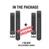 ZURURU Veryfitpro ID115Plus HR Replacement Bands for Veryfit Pro ID115Plus HR Fitness Tracker Smart Watch (Black+Black) view 3