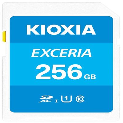 Kioxia 256GB Exceria SD Memory Card SDXC UHS-I U1 Class 10 Read 100MB/s LNEX1L256GG4
