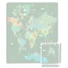 FloorPops FP3594 Around The World Interlocking Floor Tiles, Green view 4